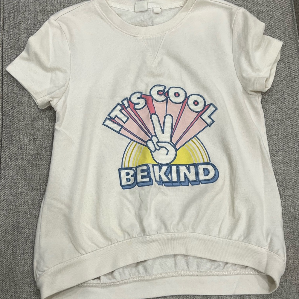 GAP Kids White 'It's Cool Be Kind' Graphic Tee